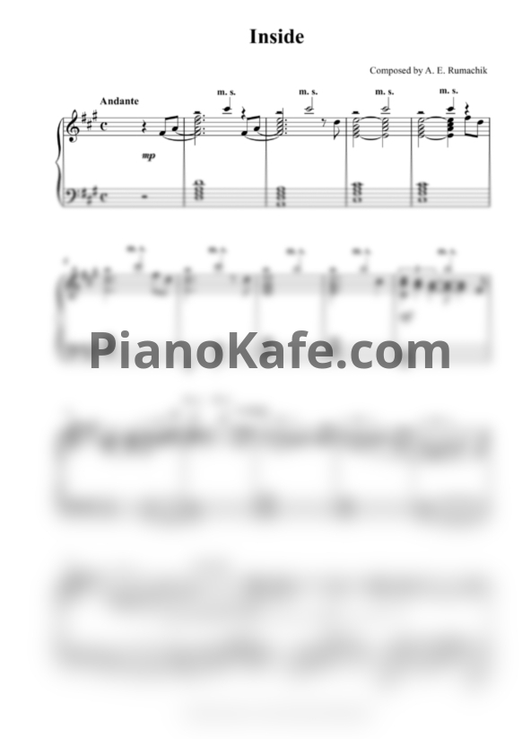 Ноты Arseny Rumachik - Inside