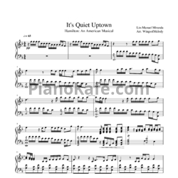 Ноты Lin-Manuel Miranda - It's quiet uptown - предпросмотр