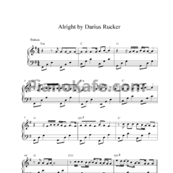 Ноты Darius Rucker - Alright - предпросмотр