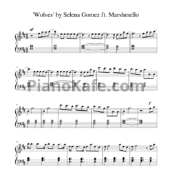 Ноты Selena Gomez, Marshmello - Wolves - предпросмотр