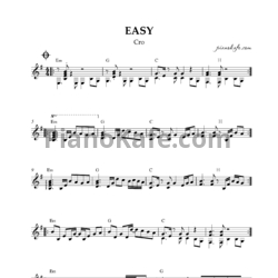 Ноты Cro - Easy - предпросмотр