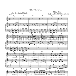 Ноты Miley Cyrus - When I look at you (Arr. by Annette Palinka) - предпросмотр