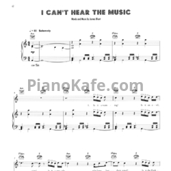 Ноты James Blunt - I can't hear the music - предпросмотр