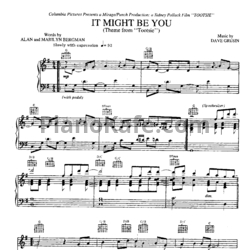 Ноты Stephen Bishop - It might be you - предпросмотр