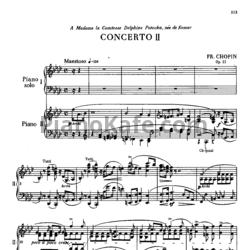 Sheets Фредерик Шопен - Концерт №2 для 2 фортепиано (Op. 21) - preview