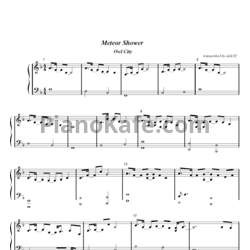 Ноты Owl City - Meteor Shower - предпросмотр