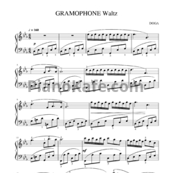 Ноты Евгений Дога - Gramofon waltz - предпросмотр