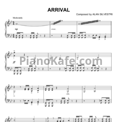 Ноты Alan Silvestri - Arrival - предпросмотр