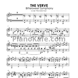 Ноты The verve - Bittersweet Symphony (Piano solo) - предпросмотр
