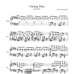 Ноты Semisonic - Closing time - предпросмотр