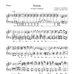 Ноты Alan Silvestri - Portals - предпросмотр