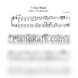 Ноты Bruno Mars - I just might (Piano cover) - предпросмотр