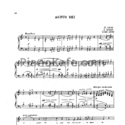 Sheets Жорж Бизе - Agnus dei - preview
