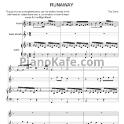 Ноты The Corrs - Runaway - предпросмотр