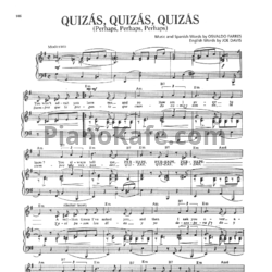 Ноты Andrea Bocelli feat. Caroline Campbell - Quizas quizas quizas - предпросмотр