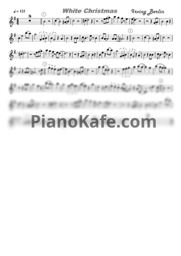 Ноты Mentol, Pete - White Christmas  (GdurSAX)