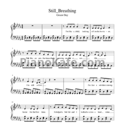 Ноты Green Day - Still breathing - предпросмотр