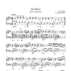 Ноты Lana Del Rey - Art Deco - предпросмотр