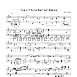 Ноты Thurl Ravenscroft - You're a mean one, Mr. Grinch - предпросмотр