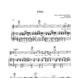 Sheets Robbie Williams - Feel - preview