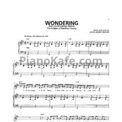 Ноты Jason Robert Brown - Wondering - предпросмотр