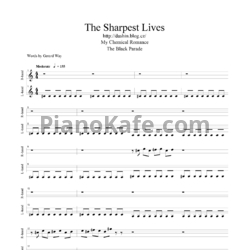 Ноты My Chemical Romance - The sharpest lives - предпросмотр