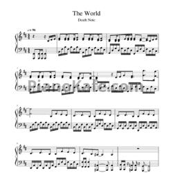 Ноты Nightmare - The world - предпросмотр