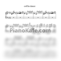 Ноты Tony Igy - Coffin dance (Alex Page piano cover) - предпросмотр