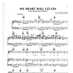 Ноты James Horner - My heart will go on (Love theme) - предпросмотр