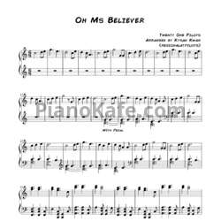Ноты Twenty One Pilots - Oh ms believer - предпросмотр