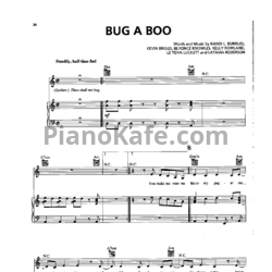 Ноты Destiny's Child - Bug A Boo - предпросмотр