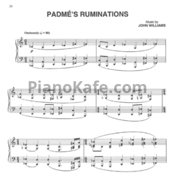 Ноты John Williams - Padme's ruminations - предпросмотр