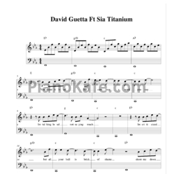 Ноты David Guetta ft. Sia - Titanium - предпросмотр
