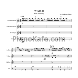 Ноты Fifth Harmony feat. Kid Ink - Worth it - предпросмотр