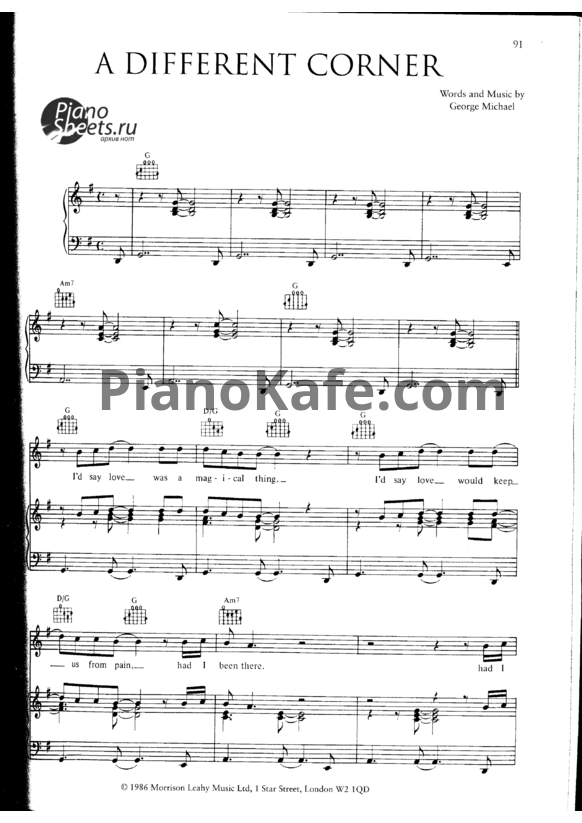 Ноты George Michael - Ladies & Gentlemen (Книга нот)