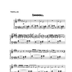 Ноты Lea Michele - Cannonball - предпросмотр