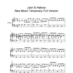 Ноты Josh & Helena - New moon (Temporary full version) - предпросмотр