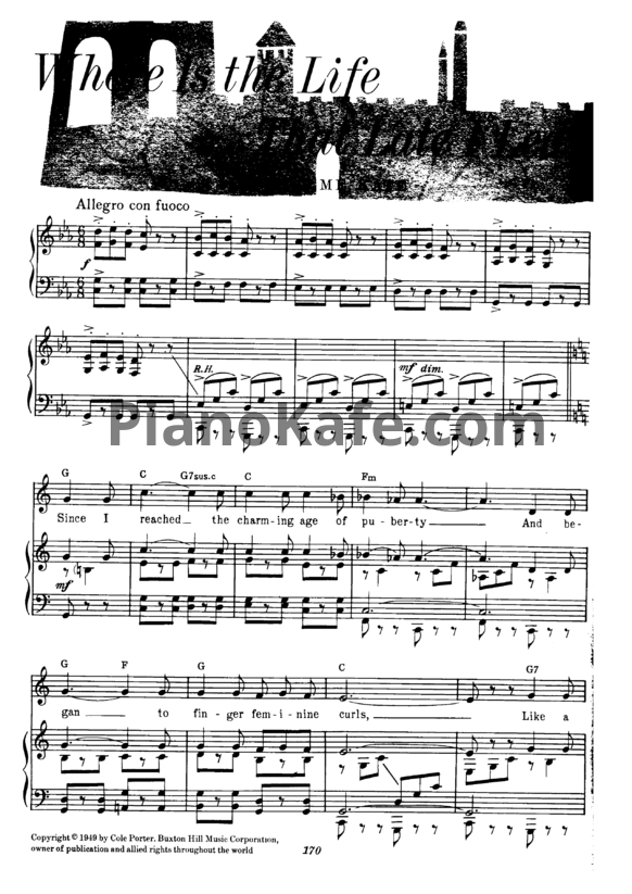 Ноты Cole Porter - Where is the Life That Late I Led