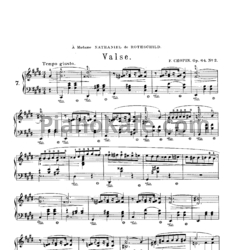 Ноты Фредерик Шопен - Вальс до-диез минор (Op. 64, №2) - предпросмотр