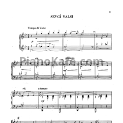 Ноты Тофик Кулиев - Sevgi valsi - предпросмотр