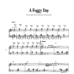 Ноты Red Garland - A foggy day - предпросмотр