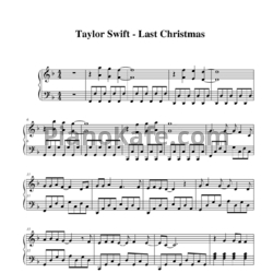 Ноты Taylor Swift - Last Christmas - предпросмотр