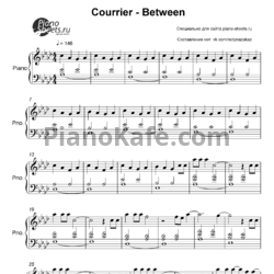 Ноты Courrier – Between - предпросмотр