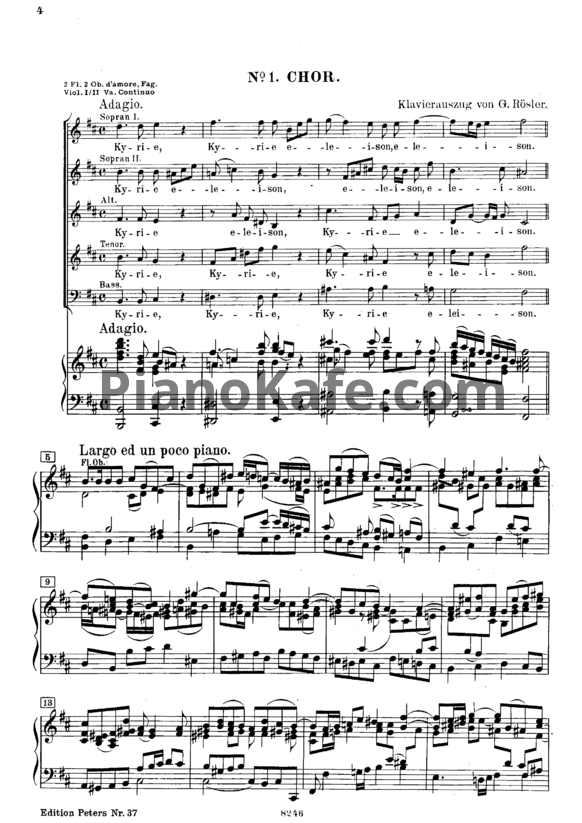 Ноты И. Бах - Месса си минор (BWV 232)