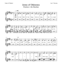Ноты Florence + the Machine - Jenny of oldstones - предпросмотр