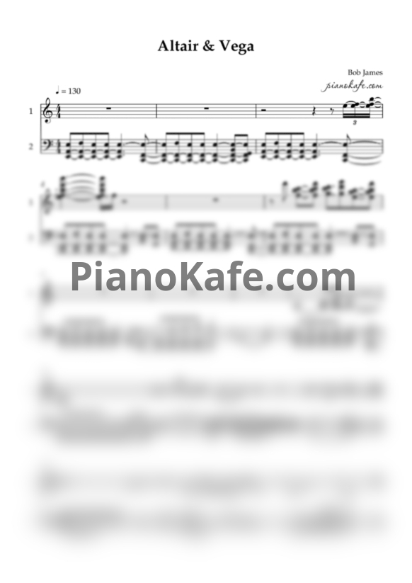 Ноты Bob James - Altair & Vega