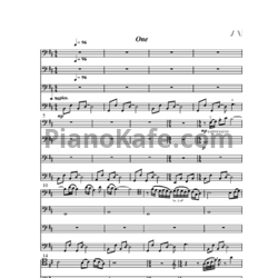 Ноты Apocalyptica - One - предпросмотр