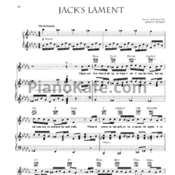 Ноты Danny Elfman - Jacks lament - предпросмотр