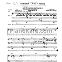 Ноты Irene Cara - Flashdance (what a feeling) (Партитура) - предпросмотр