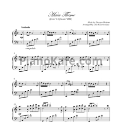 Sheets Georges Delerue - L'Africain mail theme - preview
